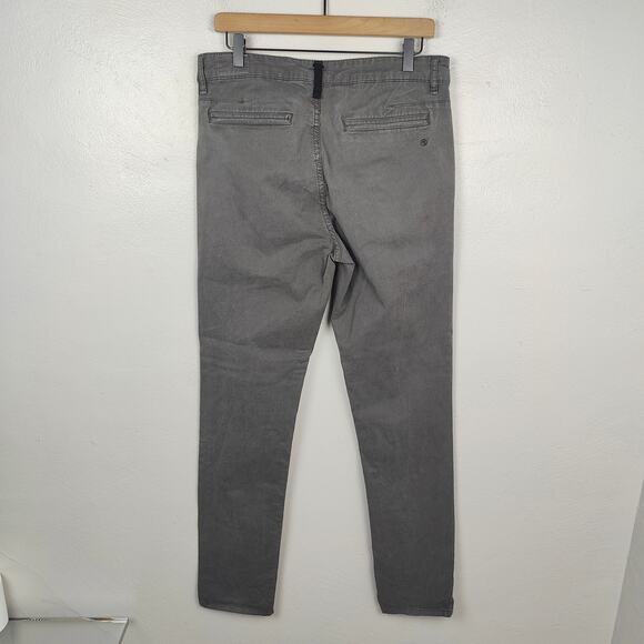 Rag & Bone Chino Pants Mens 31 Gray Slim Fit Casual Designer Preppy - Picture 7 of 10